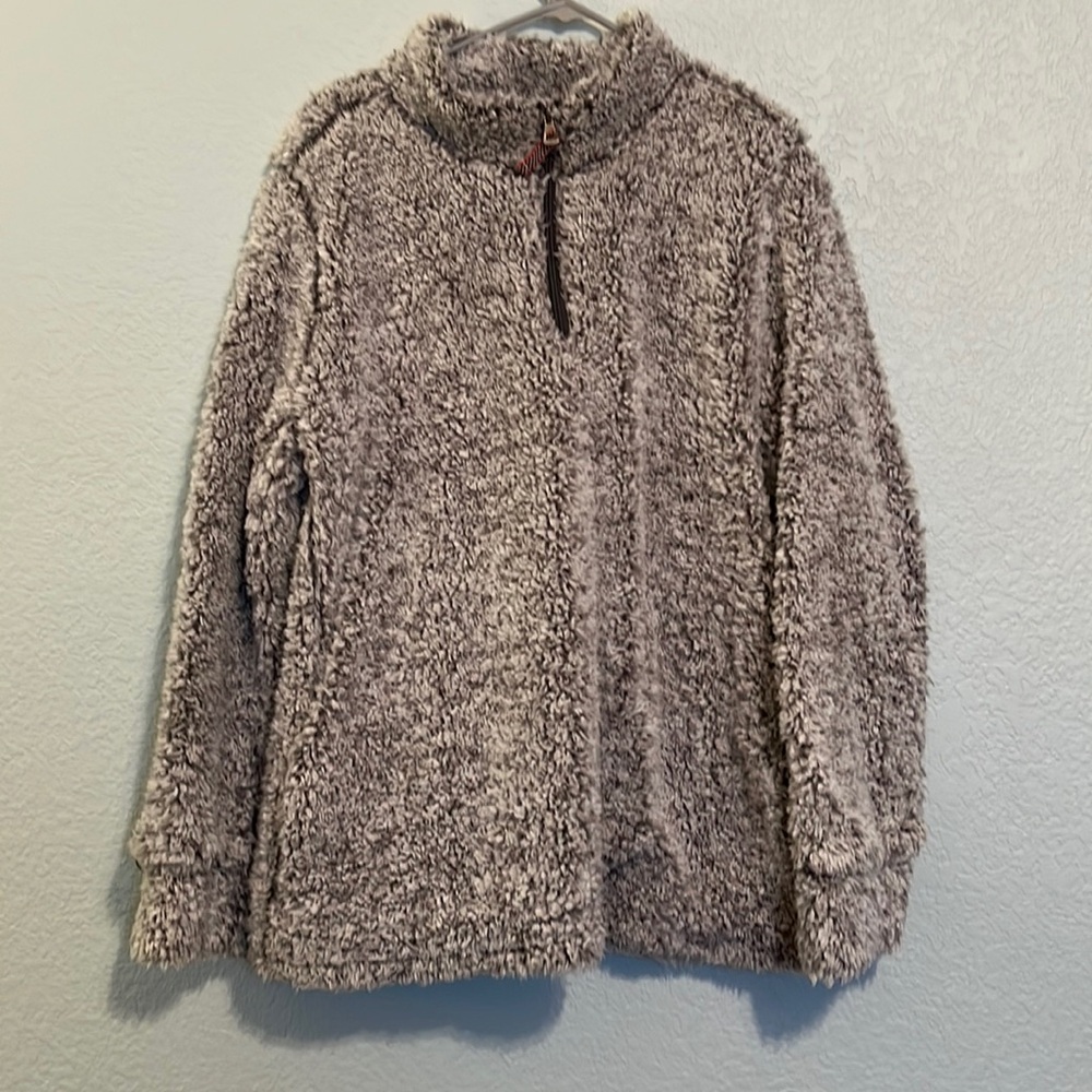 Weatherproof Vintage fuzzy quarter zip